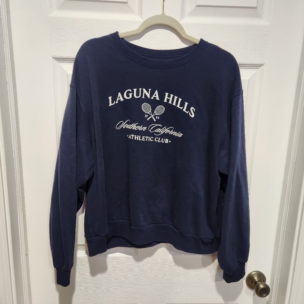 Hollister Navy Crewneck Sweatshirt